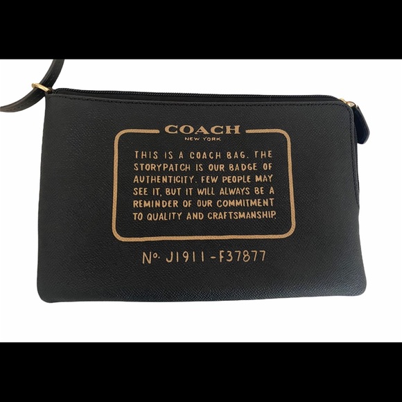 NWOT Black COACH Wristlet Clutch - Picture 9 of 10
